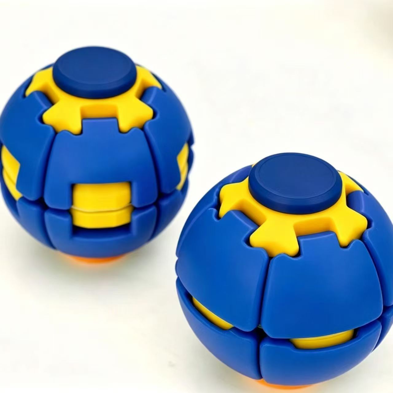 3D Printed Gear Ball Fidget Toy &ndash; Pop Rotate Spin Stress Relief Sphere Anti-Anxiety Squeeze Toy (TPR) OEM Manufacturer